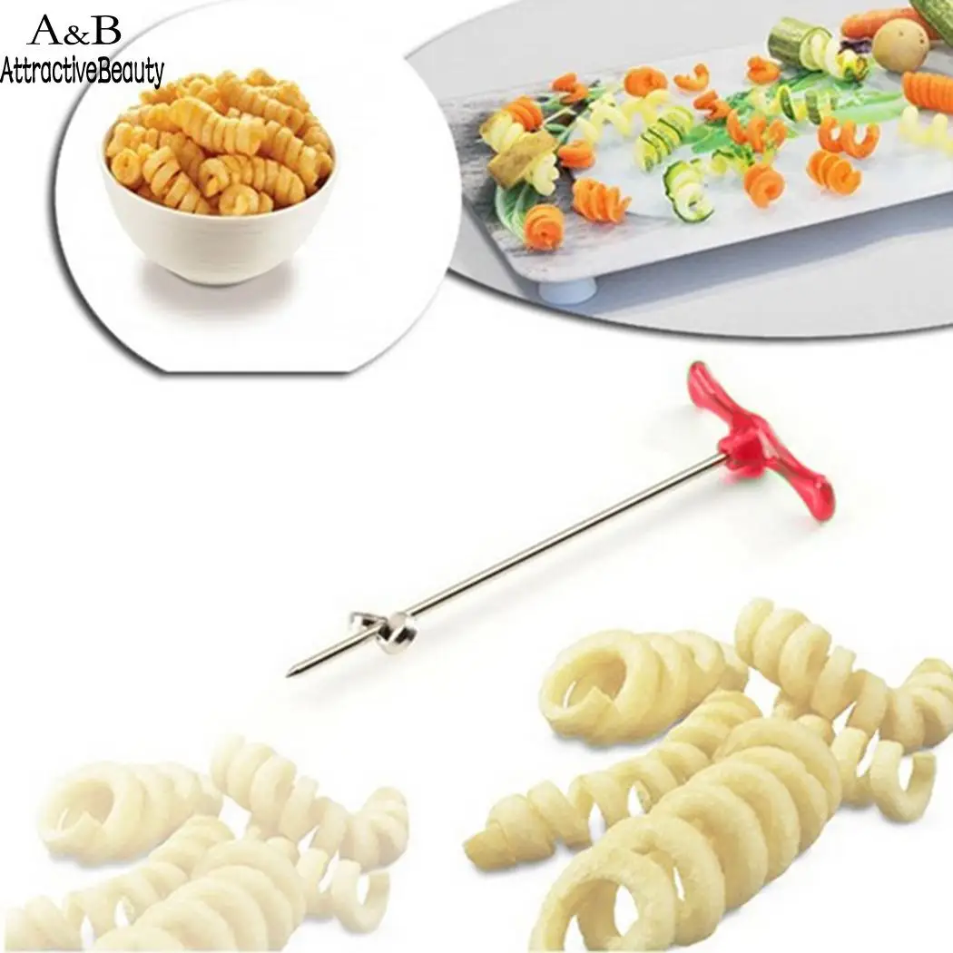 Fruit Potato Spiral slicer Vegetable Roller Manual Steel Slicer Kitchen Spiral Spiral Cutter Kitchen Accessories
Fruit Potato Spiral slicer Vegetable Roller Manual Steel Slicer Kitchen Spiral Spiral Cutter Kitchen Accessories