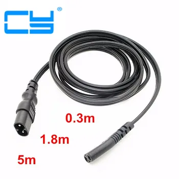 

IEC 60320 C8 Plug to C7 Receptacle Male to Female Power Extension cord Supply Main Adapter Cable 30cm 1ft 1.8m 6ft 5m 16ft