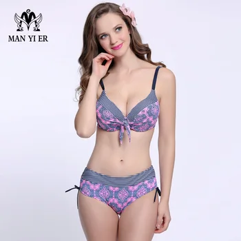 Women Bikini Set Print Swimsuit Large Cup Push up Bra Bathing Suit Bikini Plus Size Swimwear Biquini
Women Bikini Set Print Swimsuit Large Cup Push up Bra Bathing Suit Bikini Plus Size Swimwear Biquini
