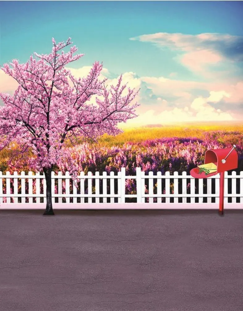 5x7ft Pink Flower Tree Fence Photography Backdrops Photo Props Studio Background
5x7ft Pink Flower Tree Fence Photography Backdrops Photo Props Studio Background
