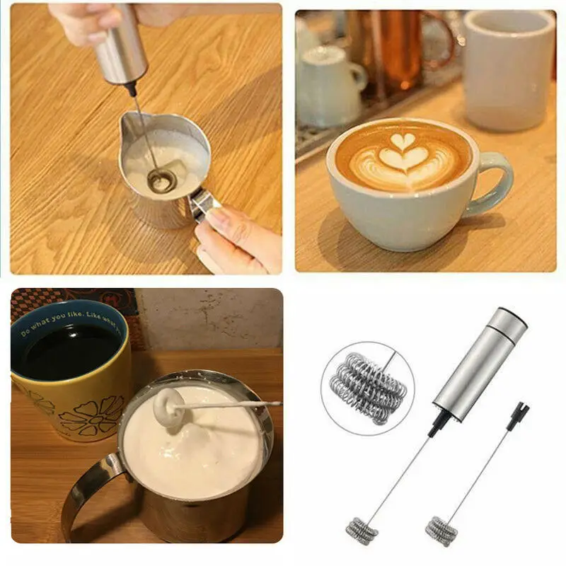 Strong Electric Handheld Milk Frother Foamer Egg Beater Double Spring Triple Spring Whisk Head Stainless Steel Drink Mixer
Strong Electric Handheld Milk Frother Foamer Egg Beater Double Spring Triple Spring Whisk Head Stainless Steel Drink Mixer