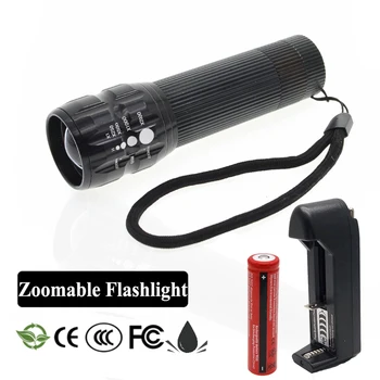 LED Flashlight Torch 3 * AAA Batteries 18650 batttery portable Zoomable LED Flashlight for outdoor lighting with charger
LED Flashlight Torch 3 * AAA Batteries 18650 batttery portable Zoomable LED Flashlight for outdoor lighting with charger