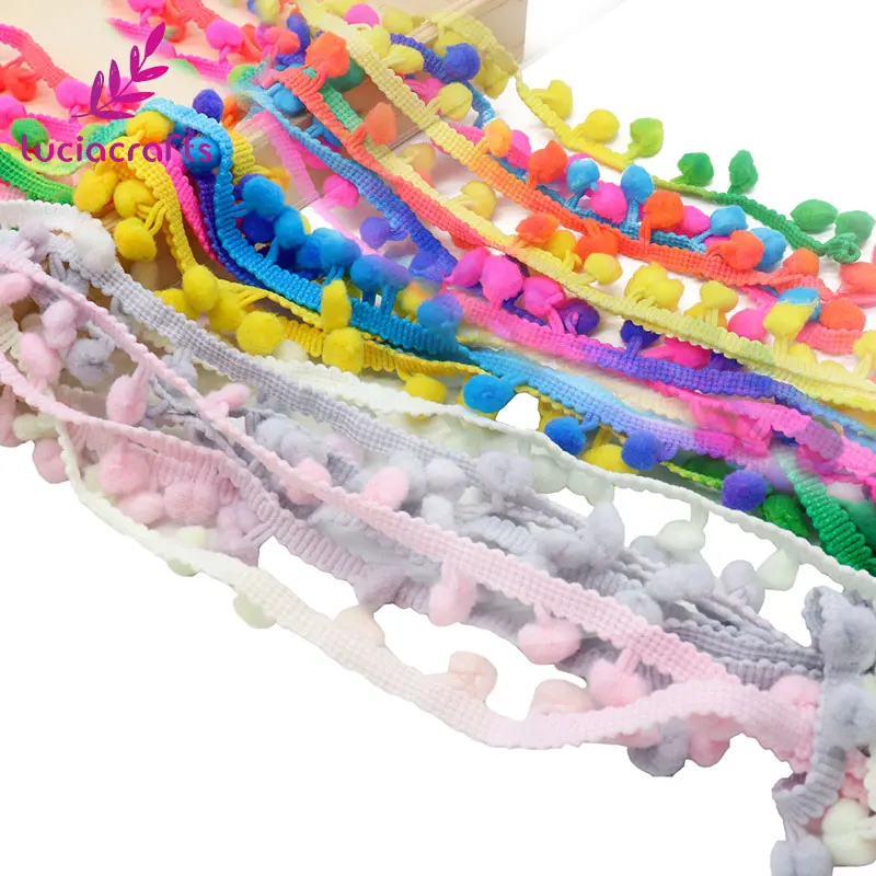 Lucia crafts 7mm Width Pompom Ball Trims Braid Lace Fringe Ribbons Fabric DIY Sewing Handmade Accessory 2*2y/pack 17010704(7D4y)
Lucia crafts 7mm Width Pompom Ball Trims Braid Lace Fringe Ribbons Fabric DIY Sewing Handmade Accessory 2*2y/pack 17010704(7D4y)