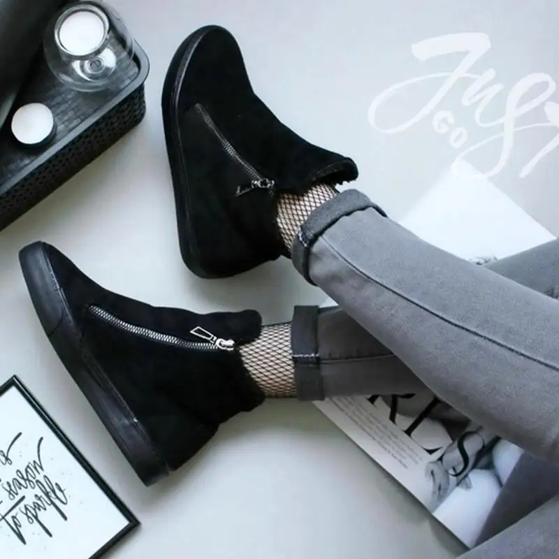 Women Ankle Boots Ladies Shoes Fur Sneakers Warm Plush Casual Shoes Flock Zip Bota Feminina Winter Boots Female Slip On Flats
Women Ankle Boots Ladies Shoes Fur Sneakers Warm Plush Casual Shoes Flock Zip Bota Feminina Winter Boots Female Slip On Flats