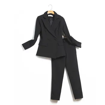 Customized women's slim double-breasted suit two-piece suit (jacket + pants) ladies business fashion official business wear
Customized women's slim double-breasted suit two-piece suit (jacket + pants) ladies business fashion official business wear