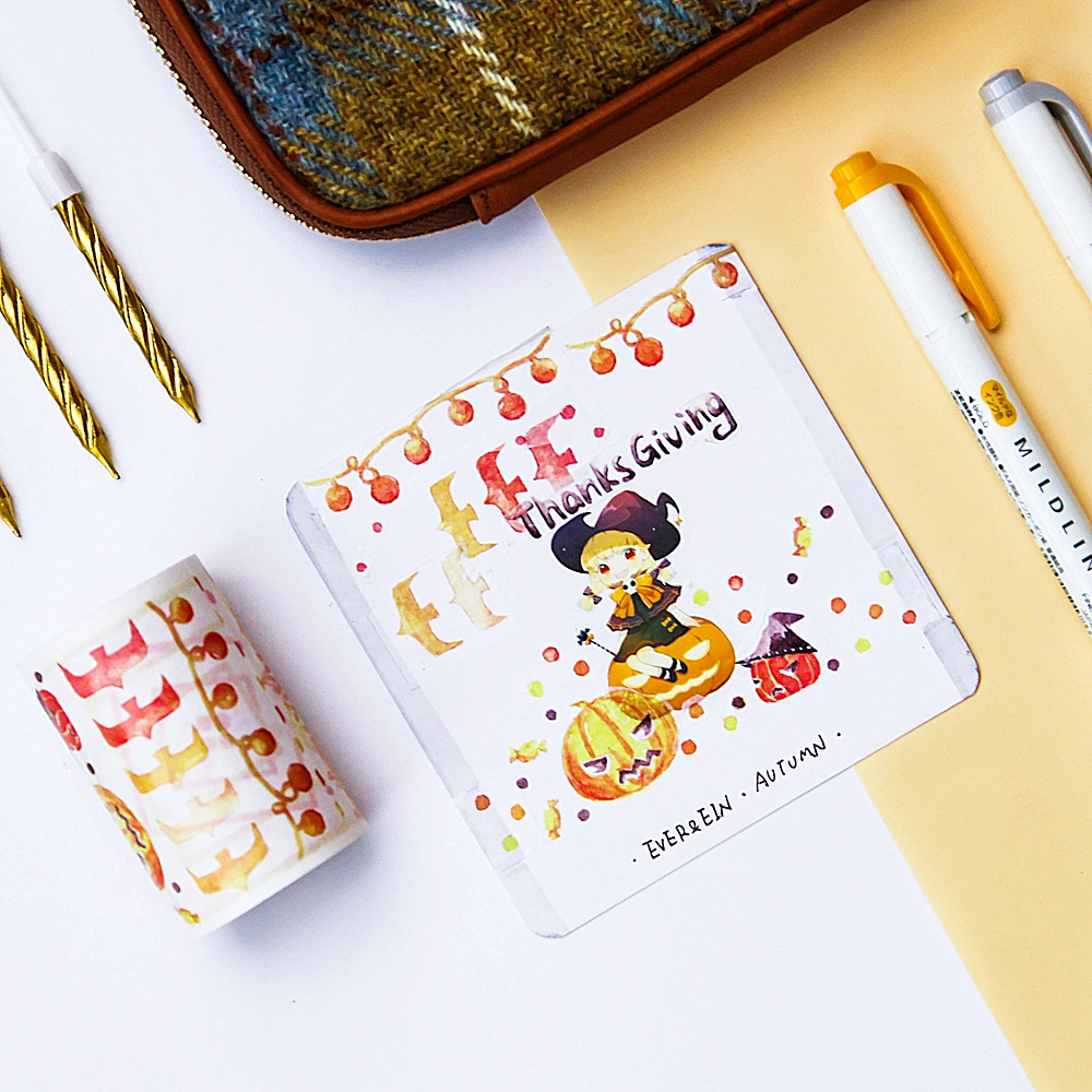 Special ink 60mm*5m Vintage Beautiful Autumn color Halloween theme Decorative Washi Tape DIY Scrapbooking Masking Tape Escolar
Special ink 60mm*5m Vintage Beautiful Autumn color Halloween theme Decorative Washi Tape DIY Scrapbooking Masking Tape Escolar