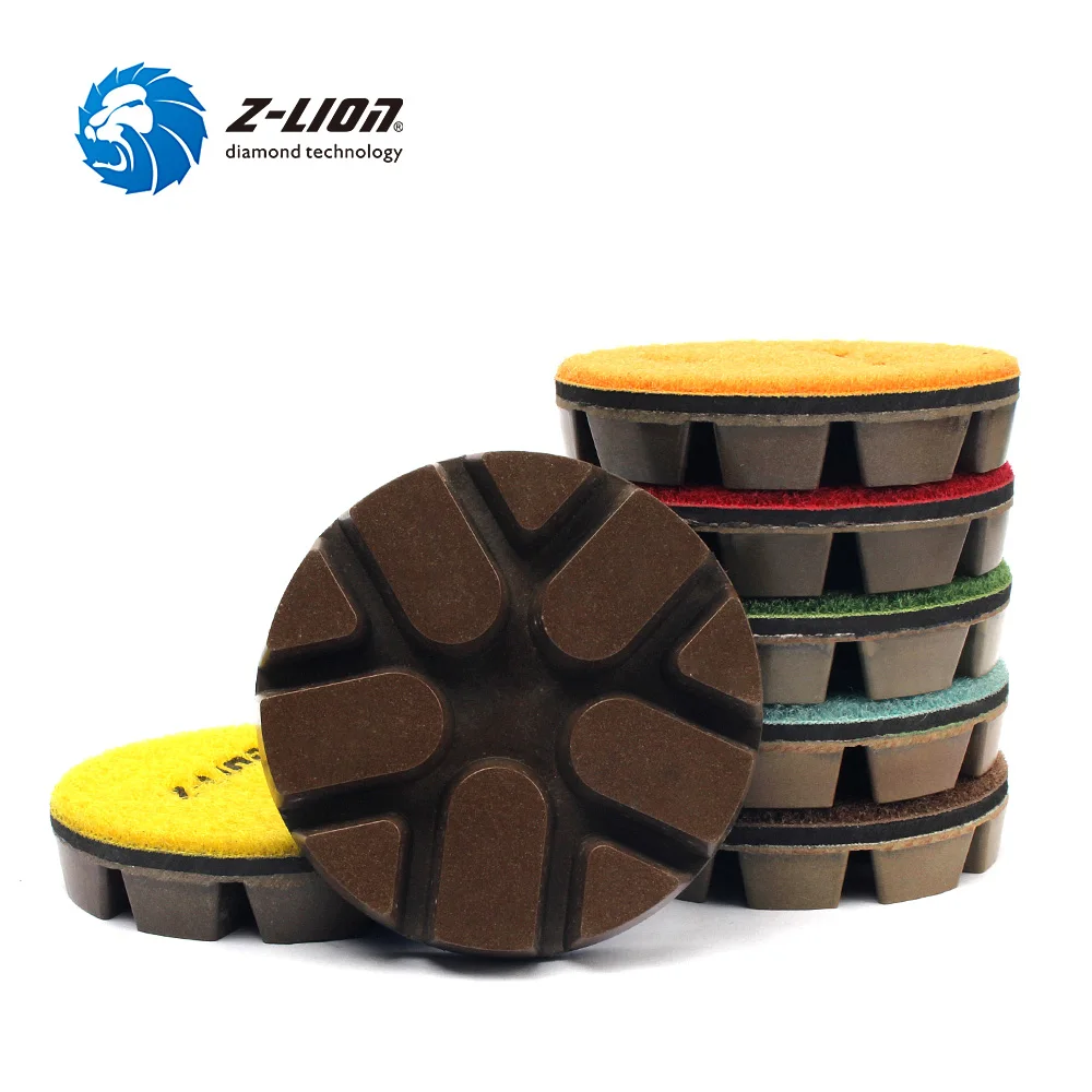 Z-LION 3" 7 Pcs/Set Diamond Polishing Pads Concrete Floor Grinding Wheel Sanding Pads 10mm Thickness Concrete Polishing wheel
Z-LION 3" 7 Pcs/Set Diamond Polishing Pads Concrete Floor Grinding Wheel Sanding Pads 10mm Thickness Concrete Polishing wheel