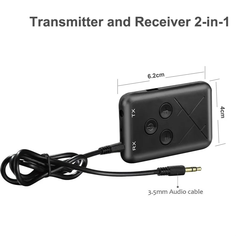 2 in 1 Bluetooth V4.2 Audio Transmitter Receiver RX And TX 3.5mm AUX Wireless Audio Adapter Stream TV Home Stereo System
2 in 1 Bluetooth V4.2 Audio Transmitter Receiver RX And TX 3.5mm AUX Wireless Audio Adapter Stream TV Home Stereo System