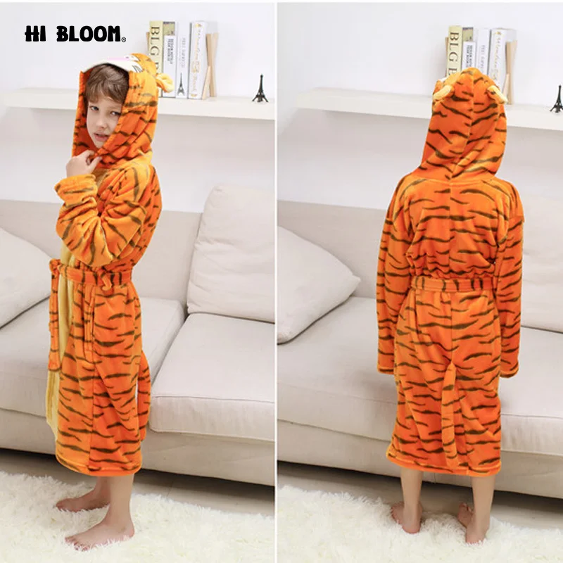 Gifts Spring Winter Long Sleeve Pajamas Homewear Children's Cartoon Bathrobe Flannel Tiger Robes For 4-13 Years Kids
Gifts Spring Winter Long Sleeve Pajamas Homewear Children's Cartoon Bathrobe Flannel Tiger Robes For 4-13 Years Kids