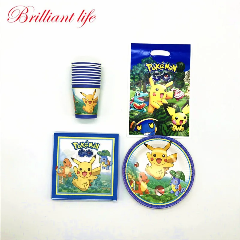 New Sale 50pcs Pokemon Go Cartoon Theme Pikachu Cup+Plate+Gift Bag+Napkin Girl Birthday Party Wedding Candy Gift Bag Decoration
New Sale 50pcs Pokemon Go Cartoon Theme Pikachu Cup+Plate+Gift Bag+Napkin Girl Birthday Party Wedding Candy Gift Bag Decoration