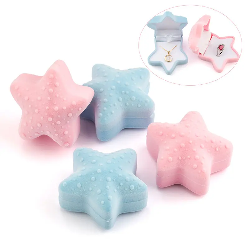 1 Piece Lovely starfish Velvet Jewelry Box Wedding Engagement Ring Box Display Gift Box Holder for Earrings Necklace Bracelet
1 Piece Lovely starfish Velvet Jewelry Box Wedding Engagement Ring Box Display Gift Box Holder for Earrings Necklace Bracelet