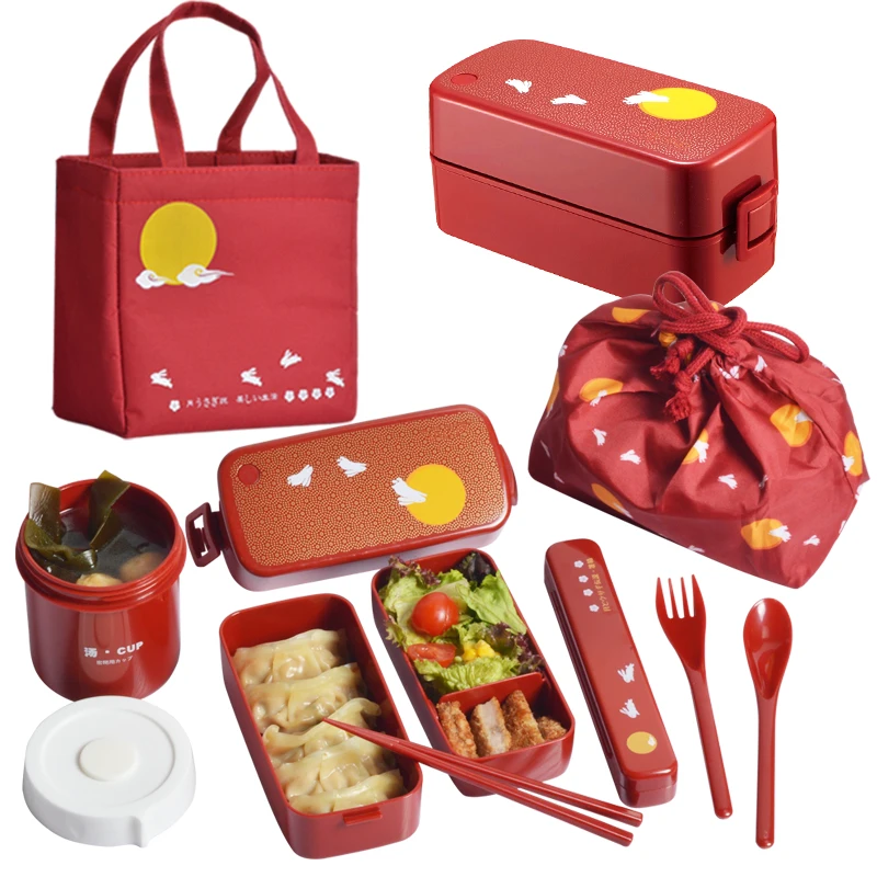 Double deck box Japanese bento box microwave oven heating plastic dinnerware set 28
Double deck box Japanese bento box microwave oven heating plastic dinnerware set 28