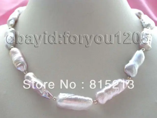 ddh00484 17" Genuine Natural 27mm Purple Reborn Keshi Pearl Necklace 28% Discount
ddh00484 17" Genuine Natural 27mm Purple Reborn Keshi Pearl Necklace 28% Discount