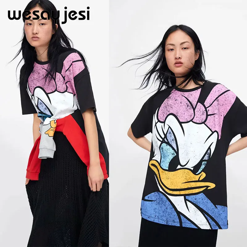 T shirts For Women Clothes for Women Summer Top Harajuku 90s Donald Duck Print Women T Shirt Vetement Femme 2019 Korean Clothes
T shirts For Women Clothes for Women Summer Top Harajuku 90s Donald Duck Print Women T Shirt Vetement Femme 2019 Korean Clothes