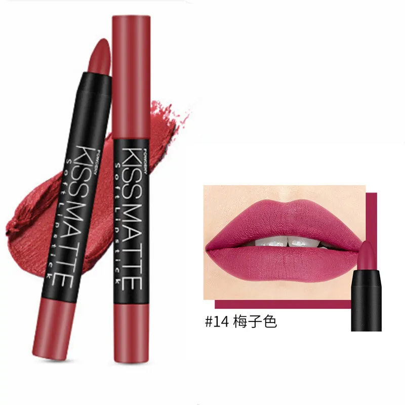 Sexy Rose Purple 19 Colors Matte Lipsticks Waterproof Matte Lipstick Lip Sticks Cosmetic Easy Wear Matte Batom Makeup Lipstick
Sexy Rose Purple 19 Colors Matte Lipsticks Waterproof Matte Lipstick Lip Sticks Cosmetic Easy Wear Matte Batom Makeup Lipstick
