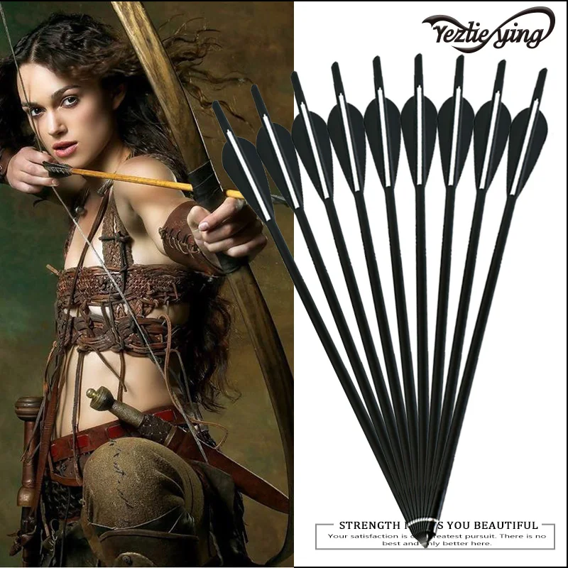 6PCS 17-Inch Crossbow Carbon Arrow 17/20 Inches Length OD 8.8 mm with 2 Black 1 White Feather for Archery Hunting Shooting
6PCS 17-Inch Crossbow Carbon Arrow 17/20 Inches Length OD 8.8 mm with 2 Black 1 White Feather for Archery Hunting Shooting
