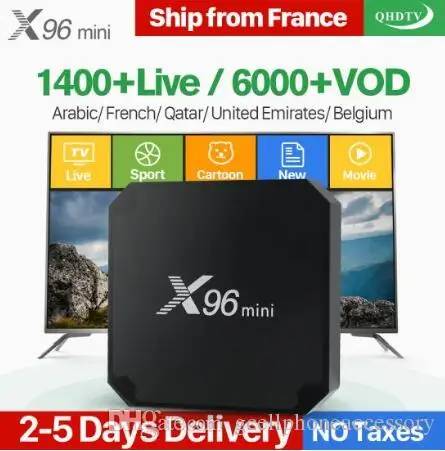 X96mini 4K Android 7.1 France IPTV Box with 1 Year QHDTV Account IPTV Arabic Holland Belgium French X96 mini IPTV Set Top Box
X96mini 4K Android 7.1 France IPTV Box with 1 Year QHDTV Account IPTV Arabic Holland Belgium French X96 mini IPTV Set Top Box