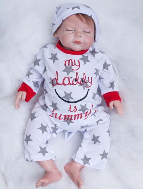 20 inch Soft Body Silicone Reborn Baby Dolls Toy Lifelike 50cm Newborn Sleeping Boys Babies With Magnet Mouth Play House Toy
20 inch Soft Body Silicone Reborn Baby Dolls Toy Lifelike 50cm Newborn Sleeping Boys Babies With Magnet Mouth Play House Toy