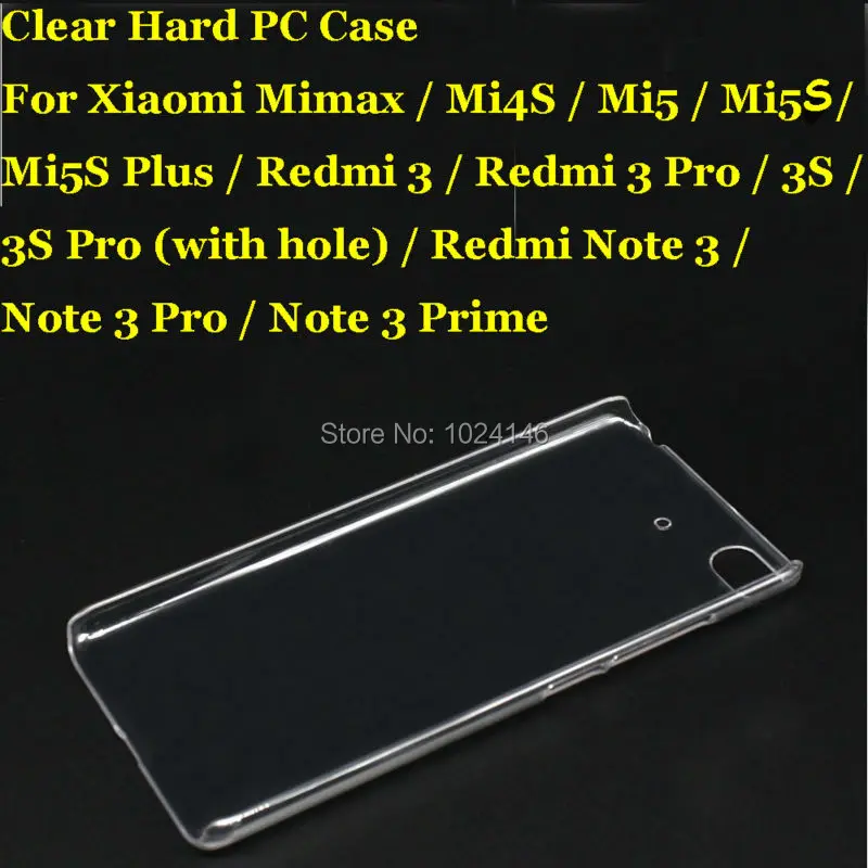 New Slim Crystal Transparent Hard PC Back Case Cover Protection Skin Shell For Xiaomi Mi Max Mix 4S 5 5S Plus Redmi Note 3S Pro
New Slim Crystal Transparent Hard PC Back Case Cover Protection Skin Shell For Xiaomi Mi Max Mix 4S 5 5S Plus Redmi Note 3S Pro