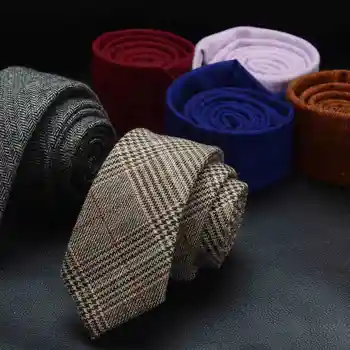 Top Quality Fashion 6CM Slim Mens Ties England Business Wedding Casual Checkered Narrow Wool Tie Striped Necktie with Gift Box
Top Quality Fashion 6CM Slim Mens Ties England Business Wedding Casual Checkered Narrow Wool Tie Striped Necktie with Gift Box
