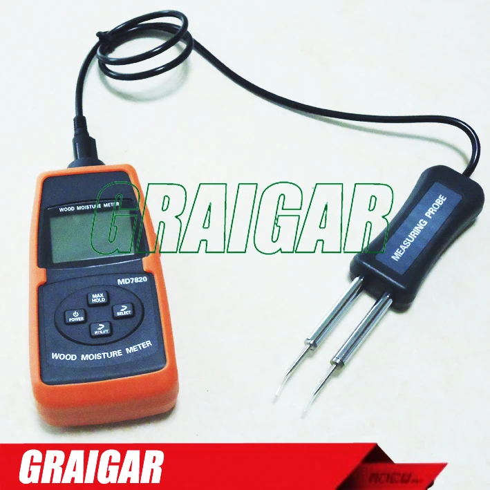 Digital Wood Moisture Meter MD7820 WITH 2 Pins Moisture Meter Tester Temperature Meter 2 in 1
Digital Wood Moisture Meter MD7820 WITH 2 Pins Moisture Meter Tester Temperature Meter 2 in 1