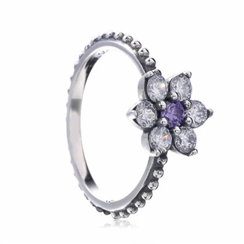 Real 100% 925 Sterling Silver Rings Forget Me Not, Purple & White Clear CZ Finger Rings for Women Wedding Gift
Real 100% 925 Sterling Silver Rings Forget Me Not, Purple & White Clear CZ Finger Rings for Women Wedding Gift