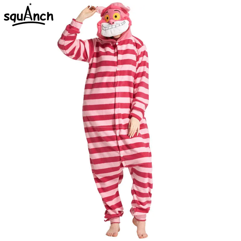 Cheshire Cat Onesie Animal Funny Pajamas Costume Adult Men Women Pink Red Stripe Loose Jumpsuit Overalls Fairy Tale Party Suit
Cheshire Cat Onesie Animal Funny Pajamas Costume Adult Men Women Pink Red Stripe Loose Jumpsuit Overalls Fairy Tale Party Suit