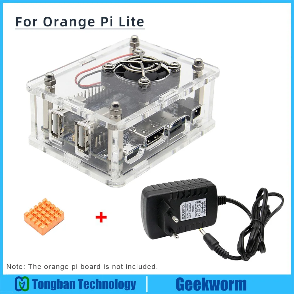 Orange Pi Lite Acrylic Case with Fan+Heatsinks+5V 3A Power Supply Kit Transparent Protective Enclosure Set for Orange Pi Lite
Orange Pi Lite Acrylic Case with Fan+Heatsinks+5V 3A Power Supply Kit Transparent Protective Enclosure Set for Orange Pi Lite