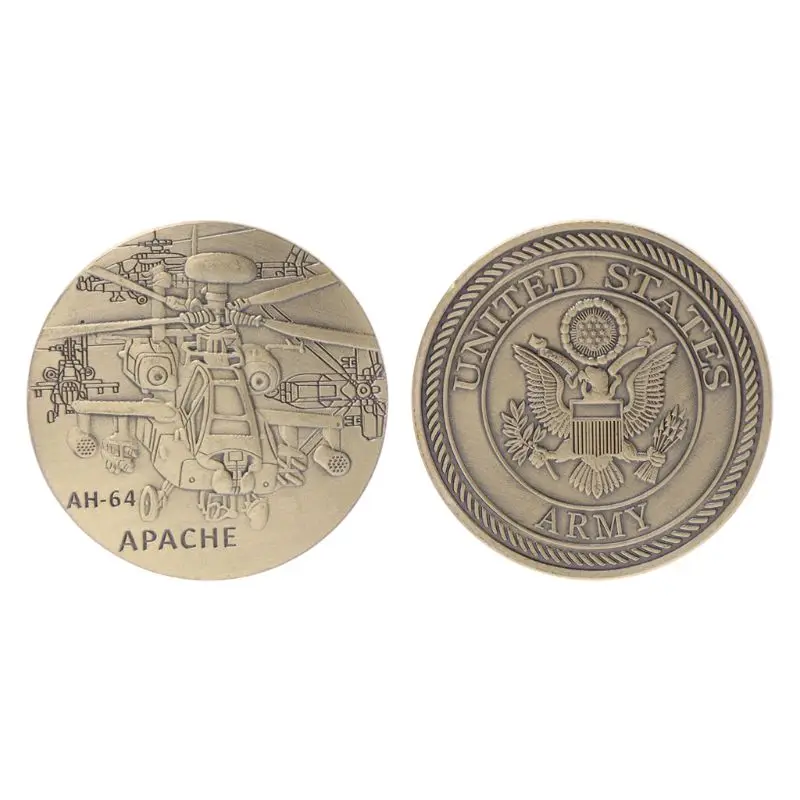 Airplane Commemorative Coin Collection Plane AH-64 Helicopter Home Decoration Exquisite Charms Souvenir Gifts Art Crafts
Airplane Commemorative Coin Collection Plane AH-64 Helicopter Home Decoration Exquisite Charms Souvenir Gifts Art Crafts