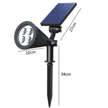 Solar Spotlight Lawn Flood Light Outdoor Garden 4 LED Adjustable Wall Lamp Landscape Waterproof RGB Light for Patio Decor
Solar Spotlight Lawn Flood Light Outdoor Garden 4 LED Adjustable Wall Lamp Landscape Waterproof RGB Light for Patio Decor