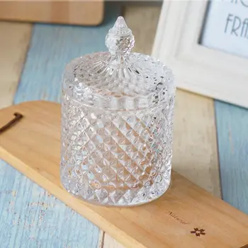 Roman Nordic storage crystal glass jar of sugar pot jewelry decoration furnishing articles wedding desktop candy storage decor
Roman Nordic storage crystal glass jar of sugar pot jewelry decoration furnishing articles wedding desktop candy storage decor
