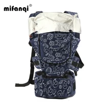 360 Baby Carrier 10-12 Months Baby Hipseat 20kg Infant Backpack Carriers Front Facing Kangaroo Baby Wrap Polyester Manduca Print image