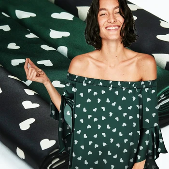 Cute Love Heart Pattern Pure Silk Satin Fabric,Dark Green,Black,Smooth,Sewing for Dress,Shirt,Skirt,Pajamas,Craft by the Yard
Cute Love Heart Pattern Pure Silk Satin Fabric,Dark Green,Black,Smooth,Sewing for Dress,Shirt,Skirt,Pajamas,Craft by the Yard