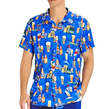 Men's shirt Men's Summer New Style Fashion Beer Printin Hawaiian Style Short-sleeved Shirts
Men's shirt Men's Summer New Style Fashion Beer Printin Hawaiian Style Short-sleeved Shirts