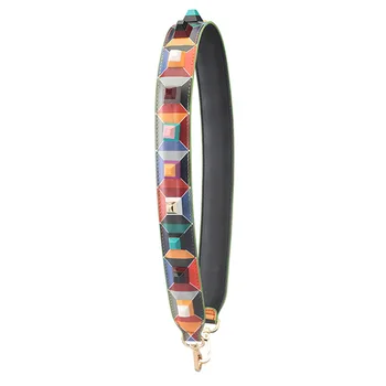 Fashion Luxury DIY Handbag Strap Genuine Leather Diamonds Ladies Crossbody Bag Belts Replaceable Long Wide Shoulder Straps Hook 
Fashion Luxury DIY Handbag Strap Genuine Leather Diamonds Ladies Crossbody Bag Belts Replaceable Long Wide Shoulder Straps Hook