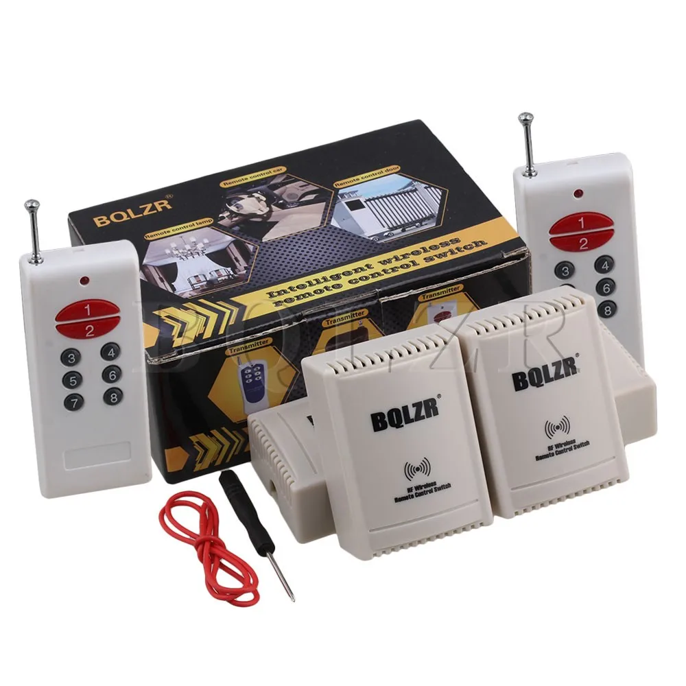 433MHz 2CH Remote Switch 2 Transmitter 8key 4Receiver 220V BQLZR Self-lock 433MHz 2CH Remote Switch 2 Transmitter 8key 4Receiver 220V BQLZR Self-lock<br><br>Aliexpress
