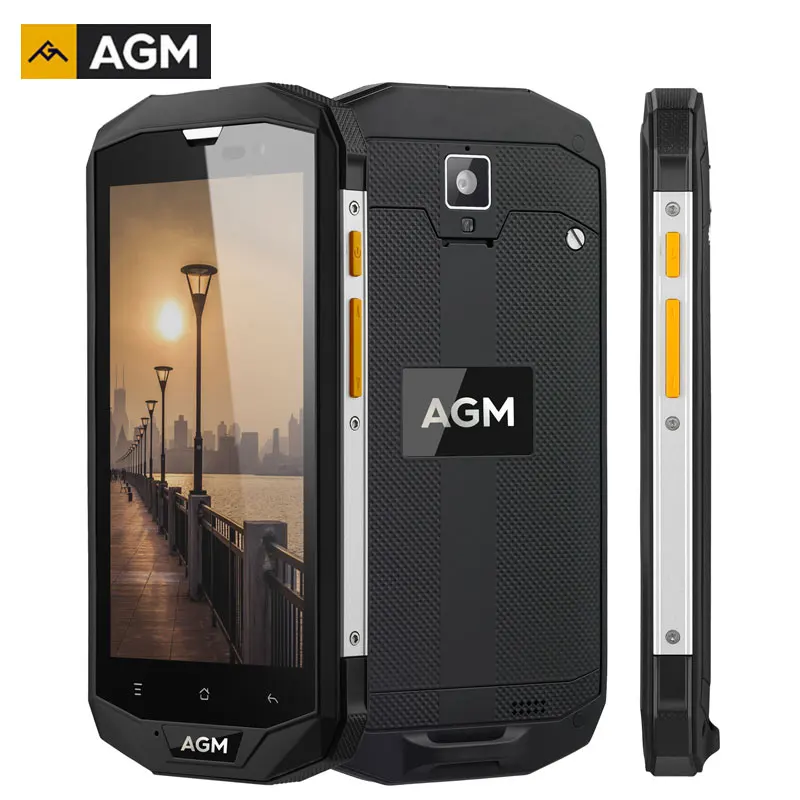 

AGM A8 IP68 Water Shockproof Smartphone 5.0 Inch 3GB RAM+32GB ROM Android 7.1 Quad Core NFC 13MP 1280*720 4050mAh 4G Cell Phone