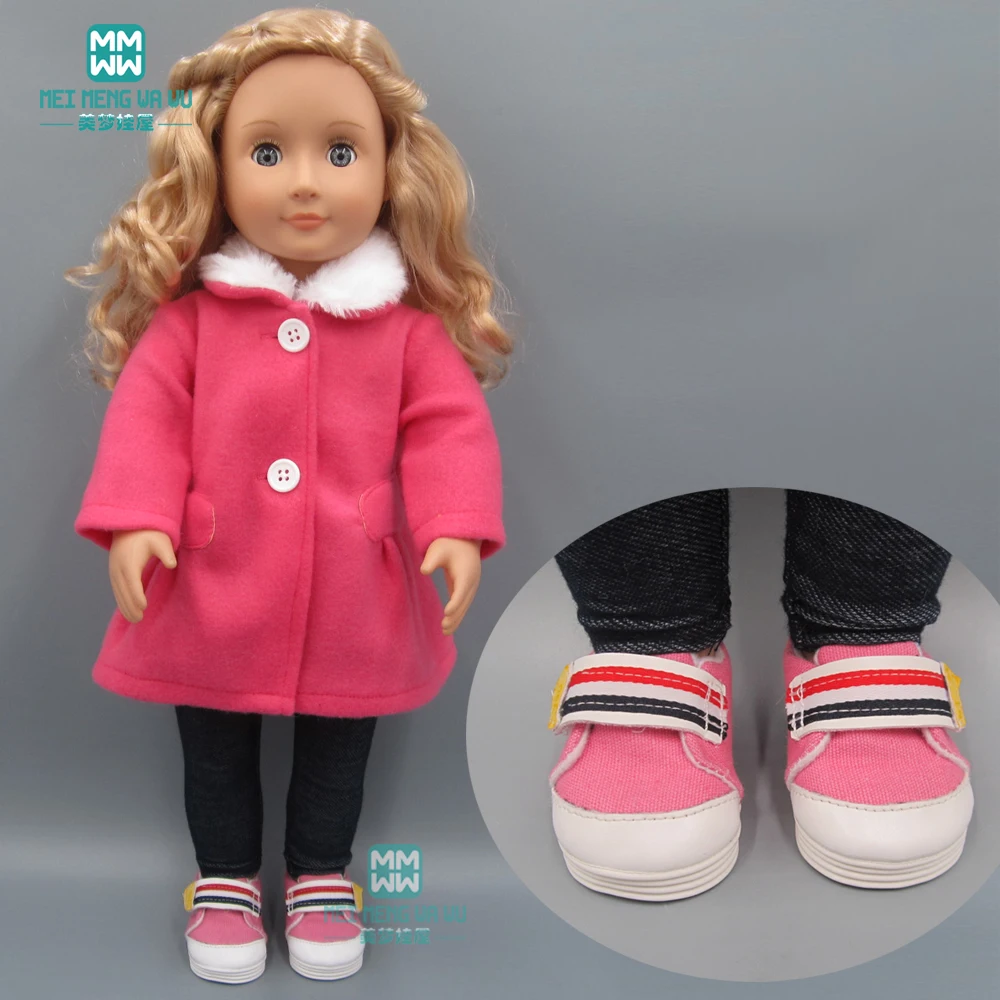 Doll clothes for 45cm American dolls and new born doll rose red fur coat + tights
Doll clothes for 45cm American dolls and new born doll rose red fur coat + tights