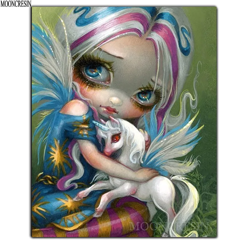 DIY Diamond Painting Cross Girl Holding White Unicorn Diamond Embroidery Square Full Diamond Mosaic Decoration Needlework Animal
DIY Diamond Painting Cross Girl Holding White Unicorn Diamond Embroidery Square Full Diamond Mosaic Decoration Needlework Animal