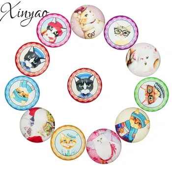 XINYAO 20pcs/lot Cat Pattern Photo Glass Round Crystal Cabochon Fit Base Earring Setting for Jewelry Flatback 10/12/14/20/25mm
XINYAO 20pcs/lot Cat Pattern Photo Glass Round Crystal Cabochon Fit Base Earring Setting for Jewelry Flatback 10/12/14/20/25mm