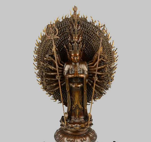 25'' China Tibet Thousand Hands Kwan-yin Avalokitesvara Buddha BRASS Statue wholesale BRASS Arts outlets
25'' China Tibet Thousand Hands Kwan-yin Avalokitesvara Buddha BRASS Statue wholesale BRASS Arts outlets