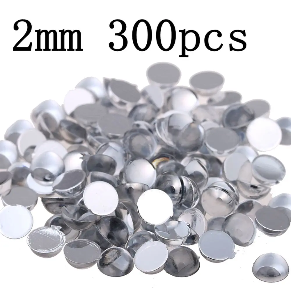 Half Round Beads 2mm 300pcs Art Nails Flatback Acrylic Rhinestones DIY Craft Backpack Garment Accessories
Half Round Beads 2mm 300pcs Art Nails Flatback Acrylic Rhinestones DIY Craft Backpack Garment Accessories