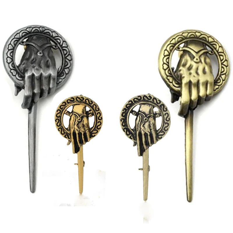 Movie Game of Thrones Brooch Song of Ice and Fire Hand of the King Lapel Inspired Authentic Prop Pin Badge Brooches gift Jewelry
Movie Game of Thrones Brooch Song of Ice and Fire Hand of the King Lapel Inspired Authentic Prop Pin Badge Brooches gift Jewelry