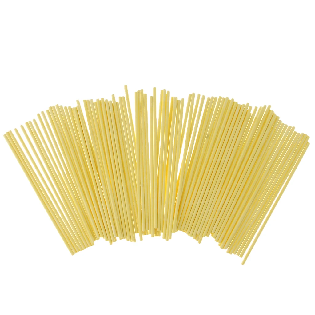 100 Pc Solid Colored Paper Lollipop Sticks 6 inch Cake Pop Sticks for Fondant Candy Chocolate Cake Pop Cupcakes Making Mould