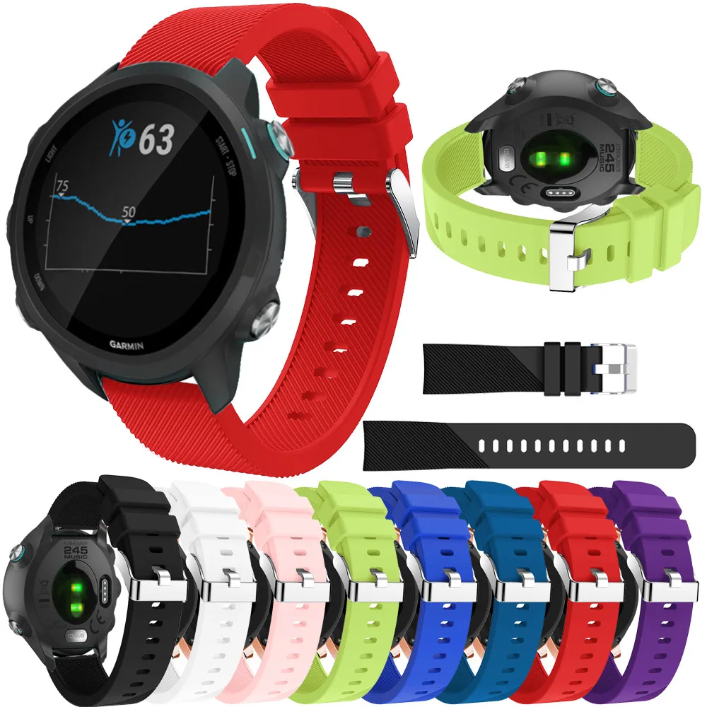 For Garmin Forerunner 245/245M Smart Watch Silicone Watch Wrist Band Strap 20mm Replacement Wristband Wearable accessories #716
For Garmin Forerunner 245/245M Smart Watch Silicone Watch Wrist Band Strap 20mm Replacement Wristband Wearable accessories #716