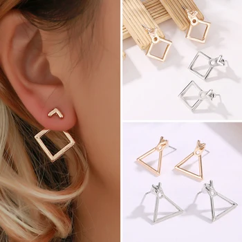 Fashion Simple Hollow Out Dangling Earrings For Women Cute Rhombus Triangle Small Geometric Stud Earrings Korean Eardrop Jewelry
Fashion Simple Hollow Out Dangling Earrings For Women Cute Rhombus Triangle Small Geometric Stud Earrings Korean Eardrop Jewelry