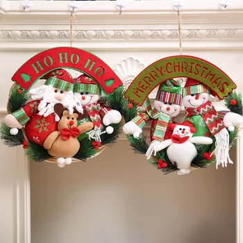 Santa Claus Snowman Elk Tree Door Christmas Decoration for Home Ornament Decor Hanging Pendant Christmas Rattan Wreath Gift
Santa Claus Snowman Elk Tree Door Christmas Decoration for Home Ornament Decor Hanging Pendant Christmas Rattan Wreath Gift