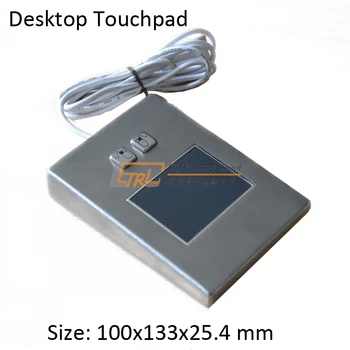 Desktop metal touchpad, USB or PS2 trackpad, industrial pointing device