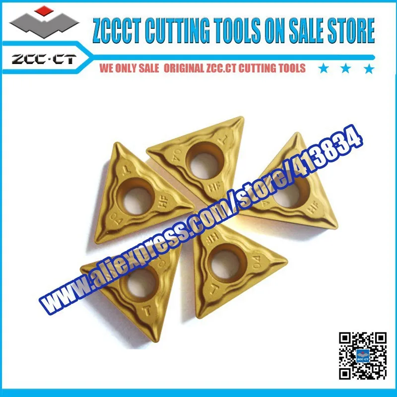 

10pcs ZCC-CT TCMT16T304-HF YBC251 TCMT16T3 TCMT 16T304-HF ZCC.CT cemented carbide turning inserts positive carbide plate