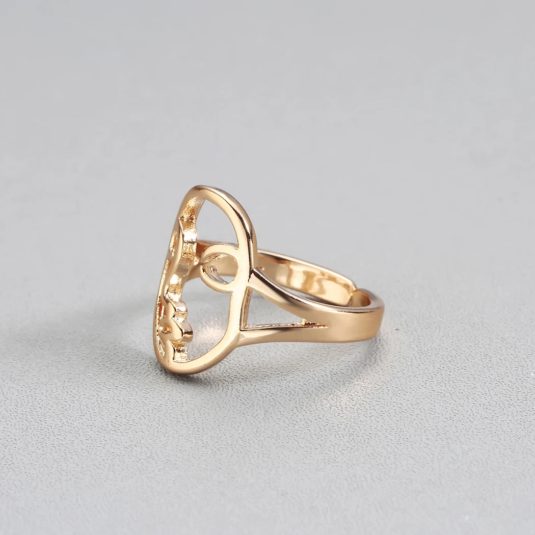 Todorova Hip Hop Unique Abstract Face Rings for Women Hollow Minimalist Human Face Ring Vintage Punk Rock Men Jewelry